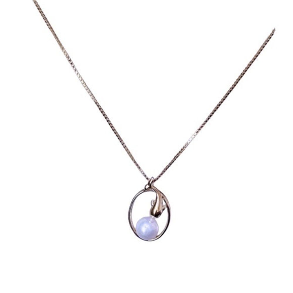 18K Gold Vermeil Dolphin 🐬 Necklace
